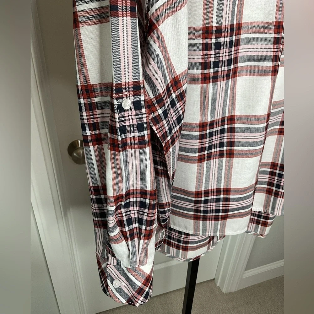 Barbour Bethwin Cloud Check Plaid Button Front Shirt, NWT - Picture 8 of 14